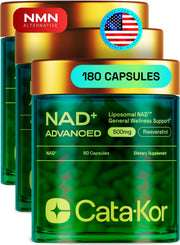 Cata-Kor Liposomal NAD bottle for easy daily energy support