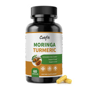 Catfit Moringa 10-in-1 bottle front view highlighting all-in-one wellness.