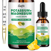 Catfit drops bottle pour promotes easy daily use of potassium magnesium glycinate