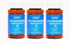 CAW Hypersorption Cycloastragenol bottle with 30 enteric-coated capsules for smooth absorption