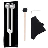 CBCJIEHUXL 128Hz tuning fork with mallet for precise sonic support at home