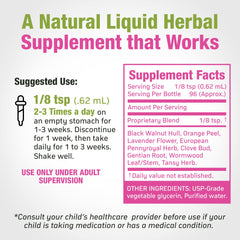 Cedar Bear Kids Digestive Drops close-up showing liquid formula for easy dosing.