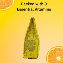 Cedevita Lemon drink used during a workout for a quick refreshment.