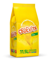 Cedevita Lemon granules in close-up, ready to dissolve for quick hydration.