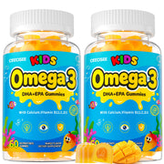 Ceecisee kids omega-3 gummies bottle front—plant-based DHA for growing minds.