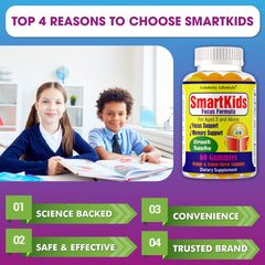 Celebrity LifeStyle Product SmartKids omega-3-6-9 blend supports growing minds.