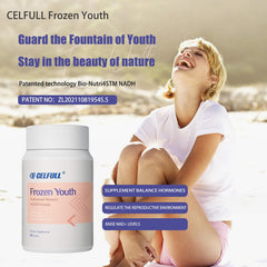 CELFULL bottle with label suggesting mitochondria-focused ovarian wellness
