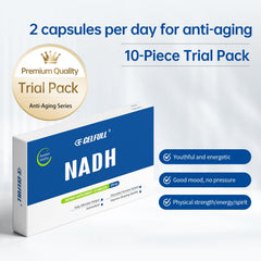 CELFULL NADH tablets close-up highlighting small, easy-to-swallow design