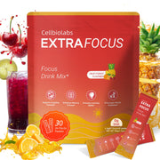 Cellbiolabs Extra Focus stick pack ready for on-the-go focus support.
