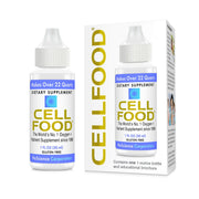 Cellfood Oxygen Boost bottle pour shown for easy mixing and daily use