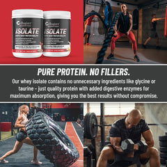 Glass of Vanilla whey isolate shake shows smooth texture