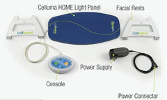 Celluma Home travel-compact kit fits in a bag for on-the-go routines.