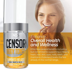 Censor omega-3-6-9 blend visual for overall wellness support.