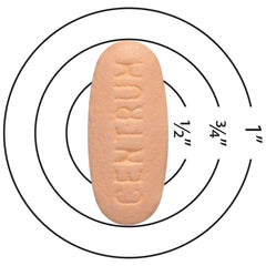 Close-up of Centrum B vitamins and energy metabolism on label