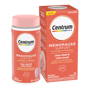 Centrum Clear Mind Calm Mood bottle shows easy daily menopause support