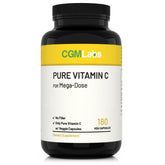 CGM Labs Mega Dose Vitamin C 1000 mg bottle highlights high-potency formula for daily immune support