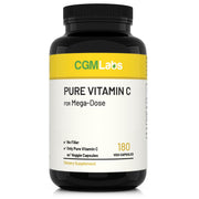 CGM Labs Mega Dose Vitamin C 1000 mg bottle highlights high-potency formula for daily immune support