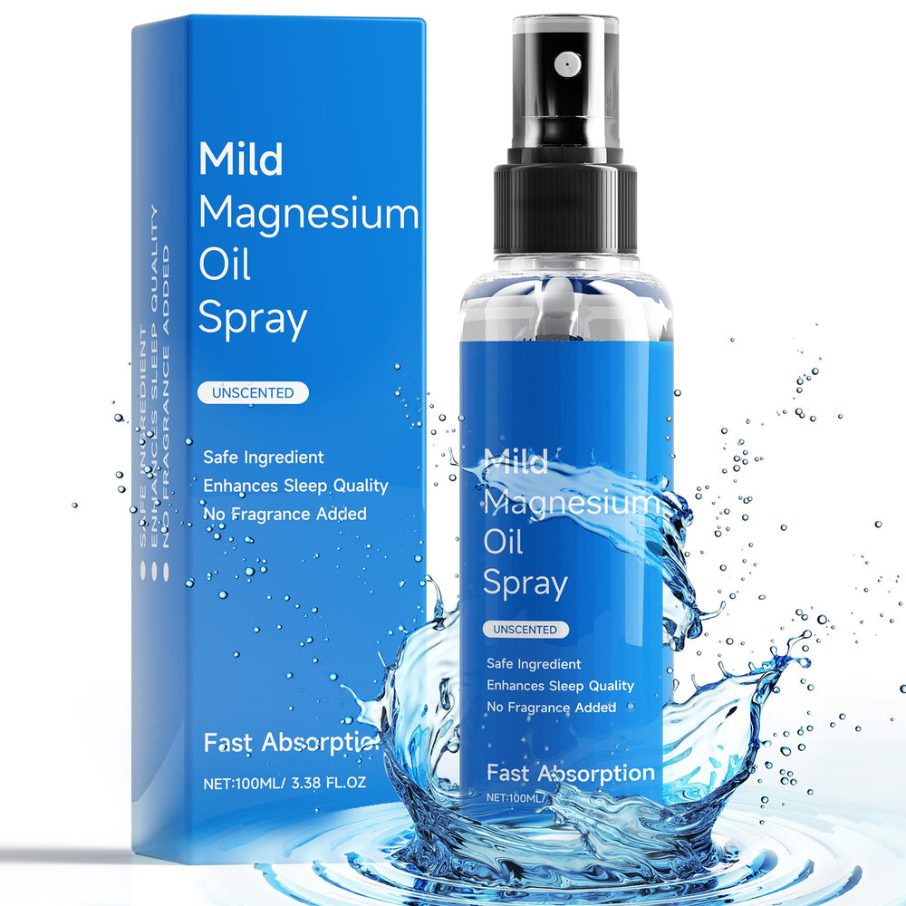 Chamex Magnesium Oil Spray bottle showing easy, fast absorption for targeted comfort.