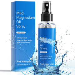 Chamex Magnesium Oil Spray bottle showing easy, fast absorption for targeted comfort.