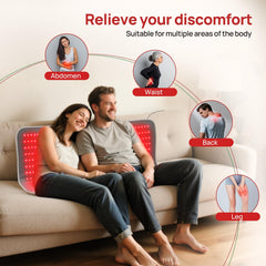 Charmpilot mat positioned on the back for targeted warmth and circulation
