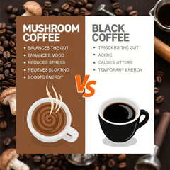 CHATTER PAWS Instant Mushroom Coffee is vegan and easy to prepare