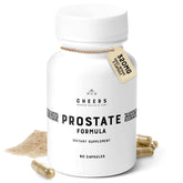 CHEERS Prostate Formula bottle closeup highlights vegan capsules for daily support