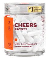 Cheers Protect bottle ready for daily liver support.