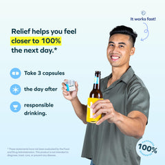 Cheers Relief ginger dose closeup highlights natural ginger for mornings