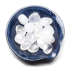 Cherry Tree Collection polished stones in a bowl show natural shine for mindful decor