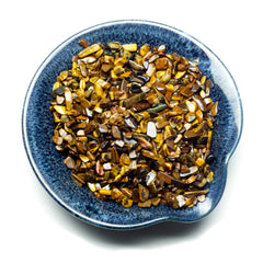 Cherry Tree Collection tiger's eye chips highlight chatoyancy and grounding ideas in crafts.