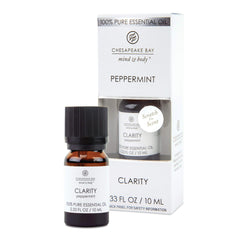 Chesapeake Bay Candle Clarity Mind & Body essential oil bottle for mood-enhancing aromatherapy.