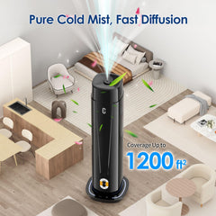 Chicsong remote control enables hands-free diffuser adjustments.