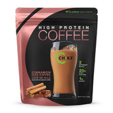 CHIKE Cinnamon High-Protein Iced Coffee pour for a quick morning lift with protein.
