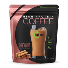 CHIKE Cinnamon High-Protein Iced Coffee pour for a quick morning lift with protein.