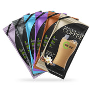 Chike high protein iced coffee sampler mocha flavor bottle showing creamy texture and energy boost