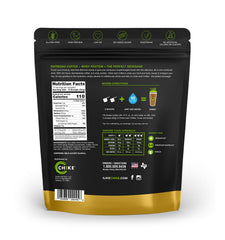 CHIKE iced coffee carton showing 20 g protein and 1 g sugar for busy days.