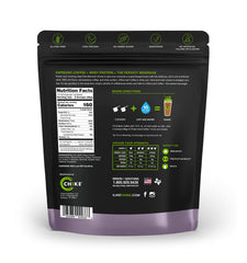 Chike Sweet Cream High Protein Iced Coffee label close-up highlighting flavor and nutrition.