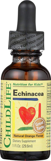 Child Life Essentials Echinacea bottle with dropper for easy kid-friendly dosing.