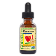 ChildLife Essentials Echinacea drops bottle on shelf signaling kid-friendly immune support.