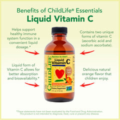 CHILDLIFE ESSENTIALS Elderberry-boosted formula packaging reflects a kid-friendly immune routine.