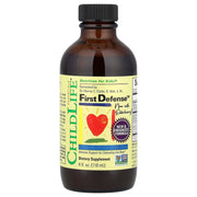 CHILDLIFE ESSENTIALS First Defense bottle supports kids' natural defenses during busy days.