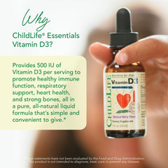 ChildLife Essentials Vitamin D3 Drops berry flavor appeals to picky eaters.