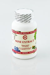Chi's Enterprise Wine Extract bottle with 120 capsules for daily wellness support