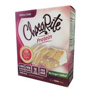ChocoRite yellow cake bars pack: high protein, low sugar snack for keto-friendly cravings