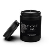 ChoqakQAr Vintage Oak candle in front view for cozy home ambiance
