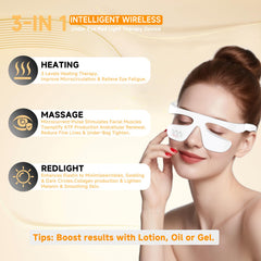 Choufaly eye massage microcurrent mode relieves eye strain after screen time.
