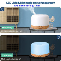 CHOUWEEK Oil Diffuser 300ml capacity ensures long diffusion.