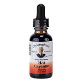 Christopher's Hot Cayenne bottle pour for easy addition to drinks.