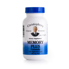 Christopher's Memory Plus bottle front supports focus and cognitive clarity.