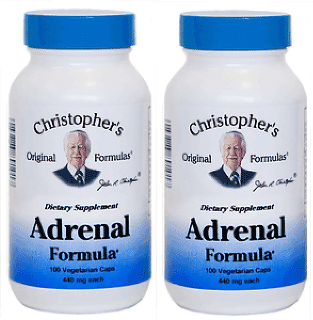 Christopher's Original Formulas Adrenal Formula bottle offers natural stress support for daily balance.